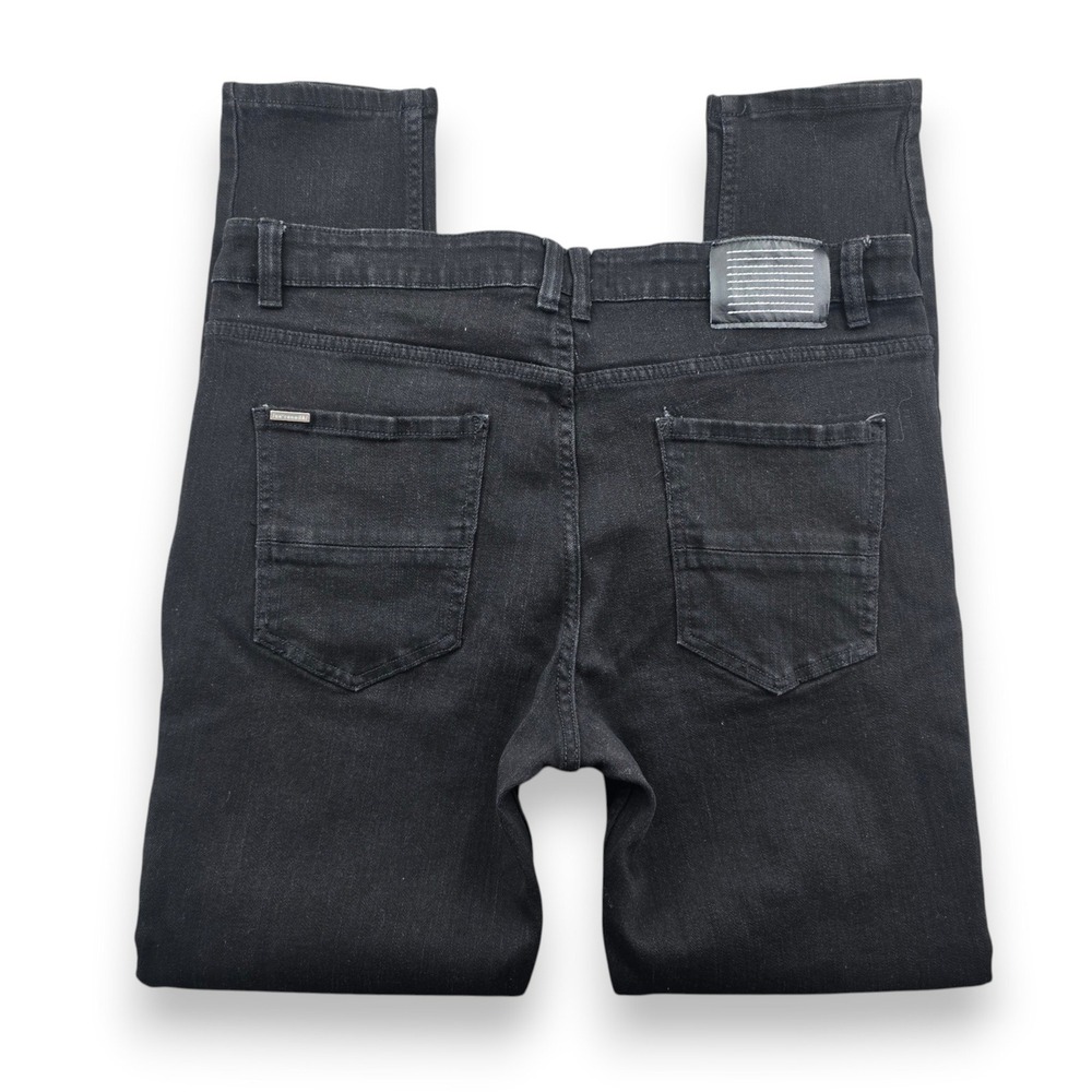 Serenade Mens Skinny Jeans 36x32 Black Denim Slim Fit Five Pocket Casual Pants